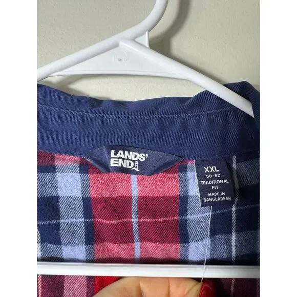 Lands' End XXL Flannel Lined Cotton Barn Jacket - Picture 2 of 5